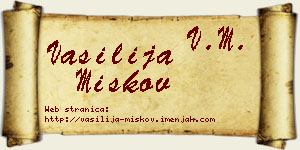 Vasilija Miškov vizit kartica